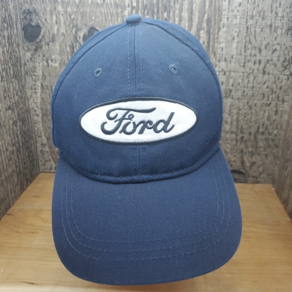 Ford Navy Blue Hat Cap Adjustable Strapback One Size Fits Most Infinity Patch